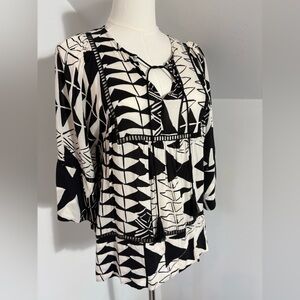 plenty by Tracy Reese EUC boho top